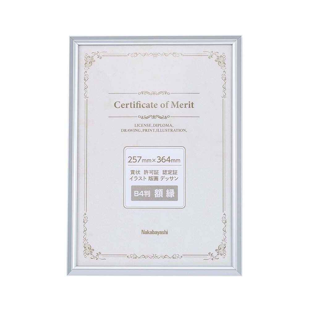 （まとめ買い）アルミ賞状額 B4判シルバー F-SA-103-SV [x3] 6,208円