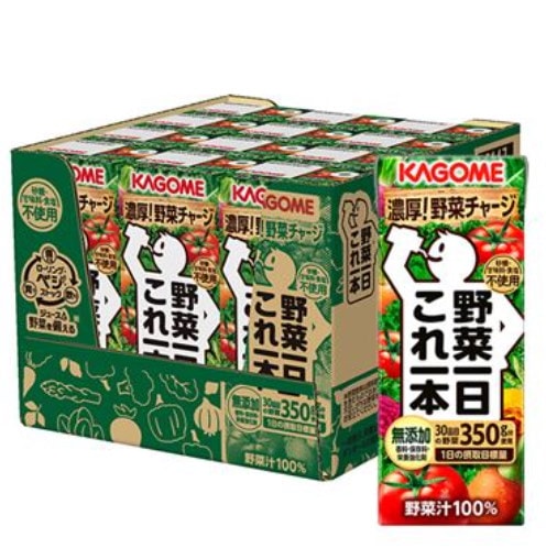 Qoo10] カゴメ 野菜一日 これ一本 200ml 24本入