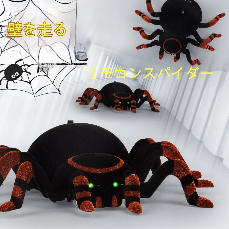 リモコンクモは陸地の壁登りをシミュレートしている
