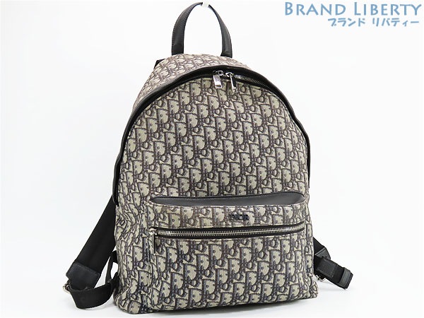 美品クリスチャンディオールトロッターオブリークジャカードライダーリュックサックキャンバス