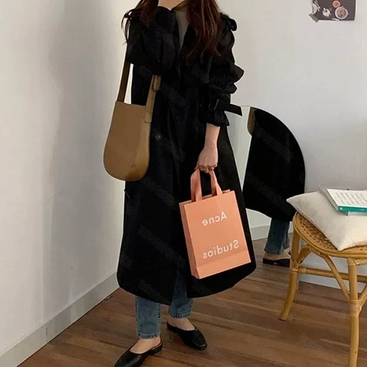 レディース アウター コート ミドル丈 長袖 襟付き 前開き ボタン ポリエステル 薄手 大人可愛い きれいめ シンプル 上品 お洒落 かっこいい お出かけ 20代 オルチャン 無地 トレンチ