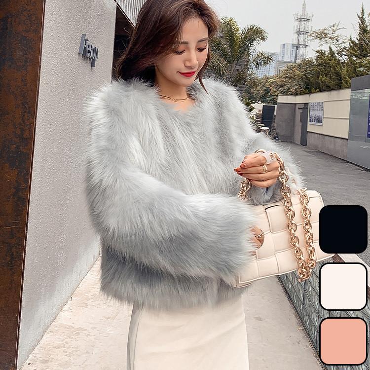 品質いいな新品 秋冬 レディース ファーコート 毛皮コート レディースコート フェイクファー アウター ジャケット　暖かい 　通勤　レディースアウター