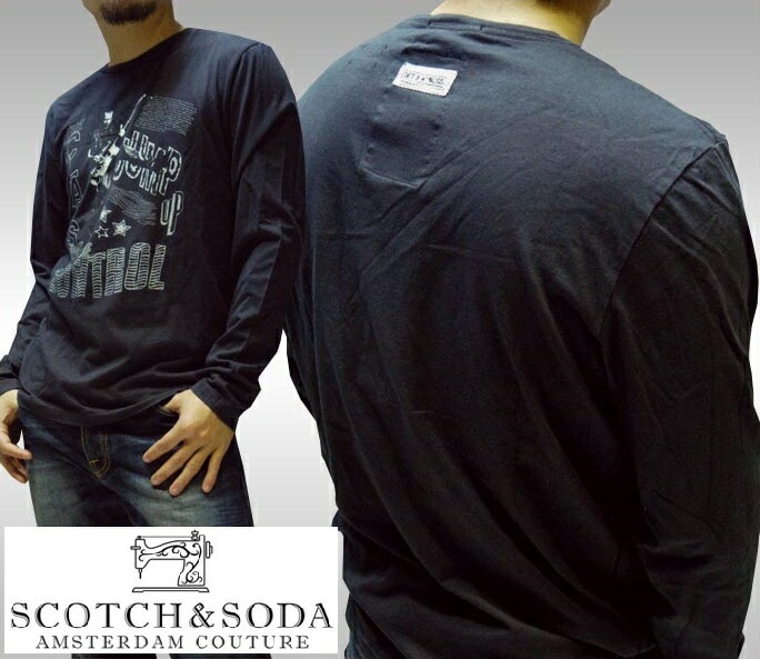 セール スコッチ&ソーダ スコッチアンドソーダ メンズ Tシャツ 長袖 ロンT THE CLASS ウォッシュブラック scotch&soda トップス カジュアル サファリ サーフ セレブ スト 6,930円