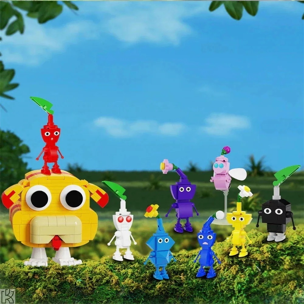 pikmin4 おもちゃゲーム 組み立てセット ブロック 411PCS MOC クリスマスプレゼント 大人の子供向け建設セット ギフト ピクミン ビルディングブロックセット ミニナノレンガ 9in1ブ