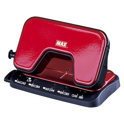 他サイト： 軽あけパンチ SCOOVA 15枚あけ レッド マックス DP-15T/Rの商品画像