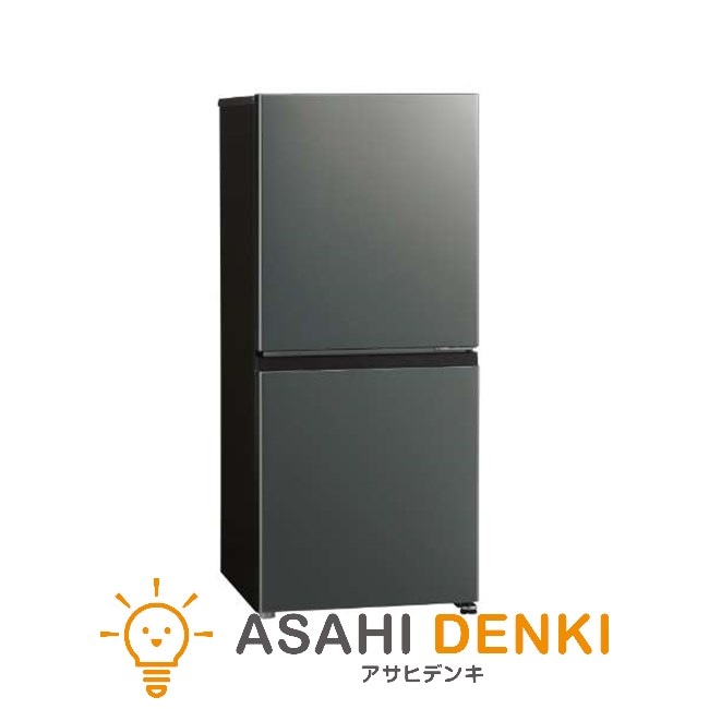 冷凍庫(151～200L) アクア AQR-17PBK-DS 一人暮らし AQUA 2ドア 右開き 169L ダークシルバー