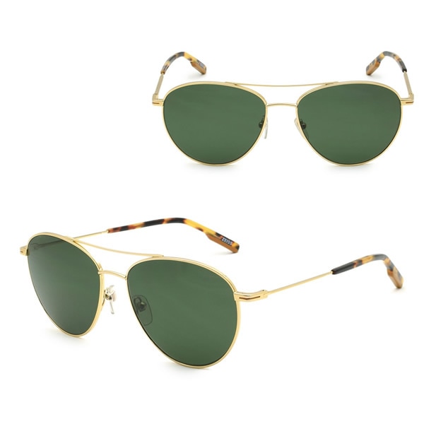 ゼニア サングラス ZEGNA EZ0137/S 30R 58 Ermenegildo Zegna 偏光レンズ ノーズパッド UVカット メンズ ゴールド グリーン 13,172円