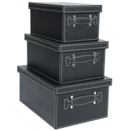 フェイクレザー ボックス(BL)L・M・S 3個セット 40013 7,037円