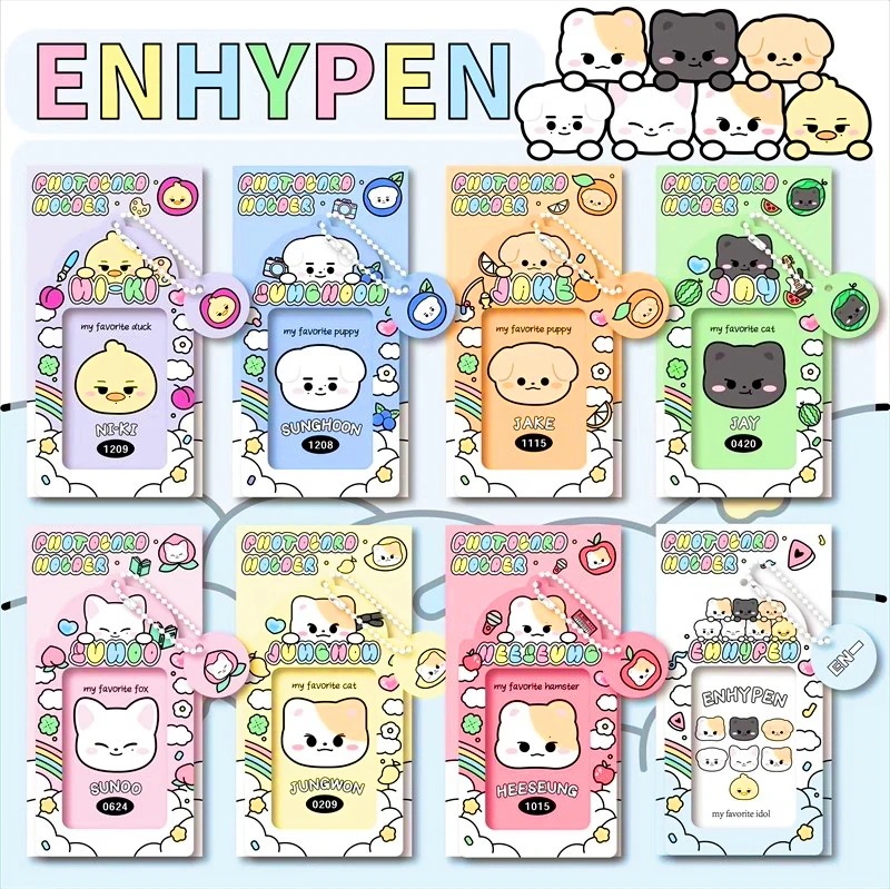 Qoo10] ENHYPEN 動物プラスチックカードカ : ホビー・コスプレ
