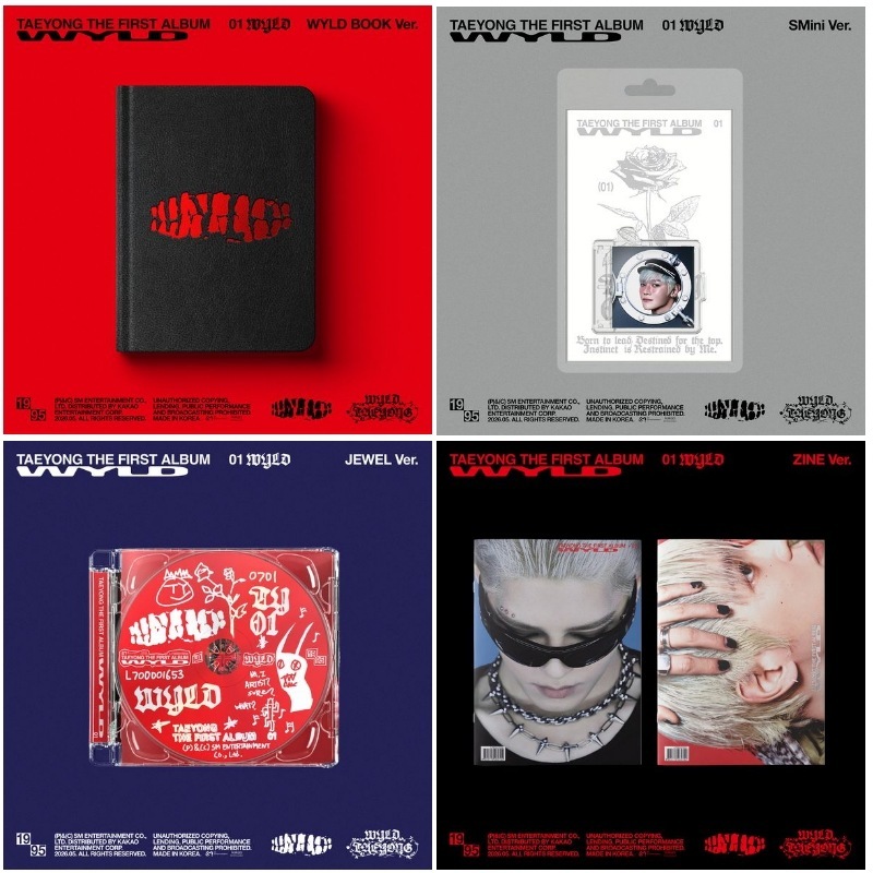 [4種セット] それぞれ1種類ずつ NCT TAEYONG 1st Album [WYLD] テヨン 韓国チャート反映
