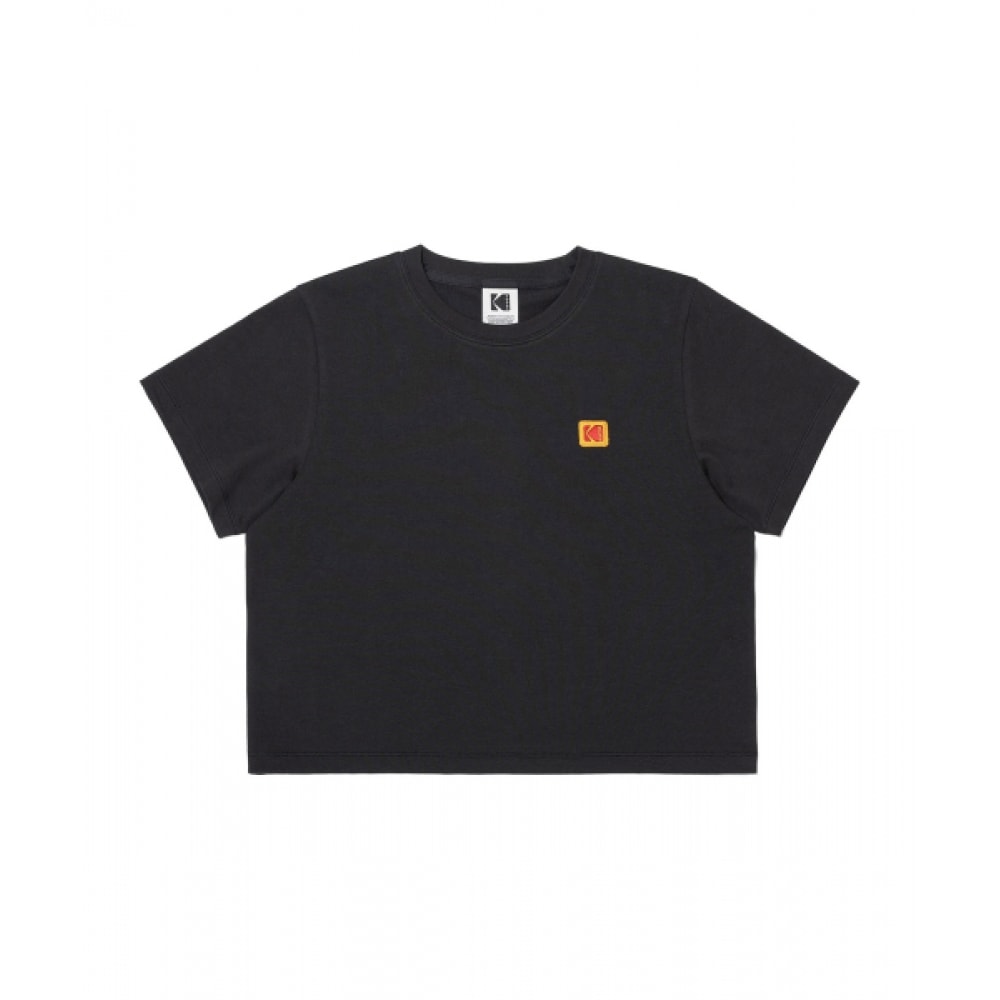 コダックエッセンシャルシグネチャーロゴ半袖Tシャツ女性用ブラック
