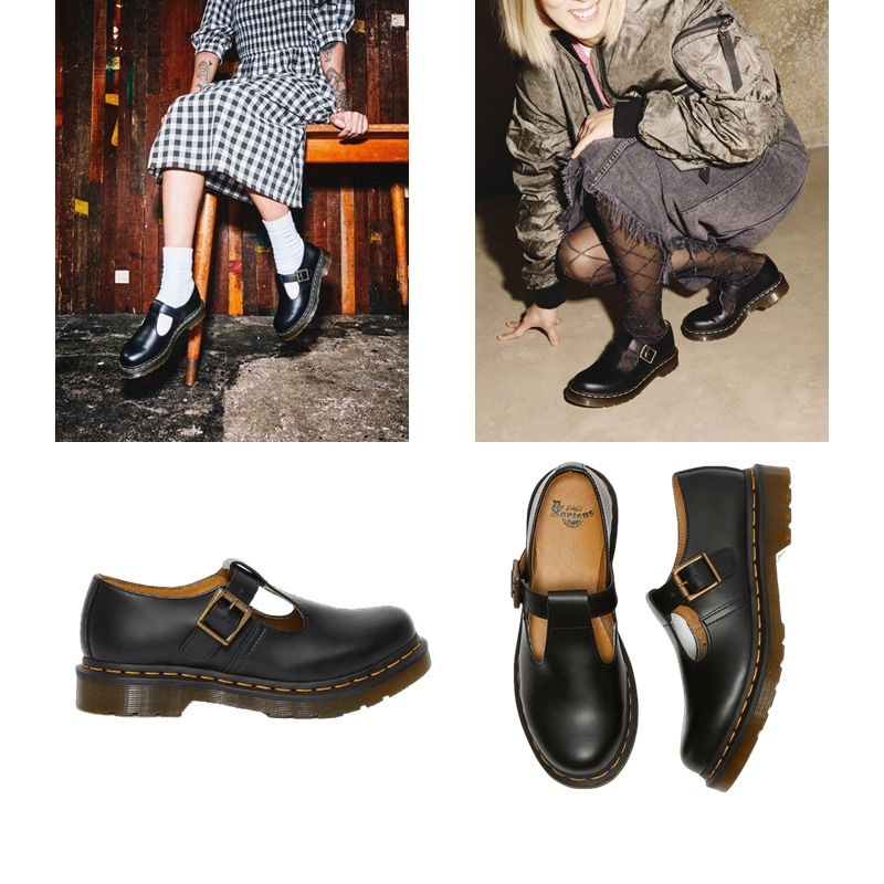 POLLEY レディース フラットシューズ ポリー Tバー シューズ