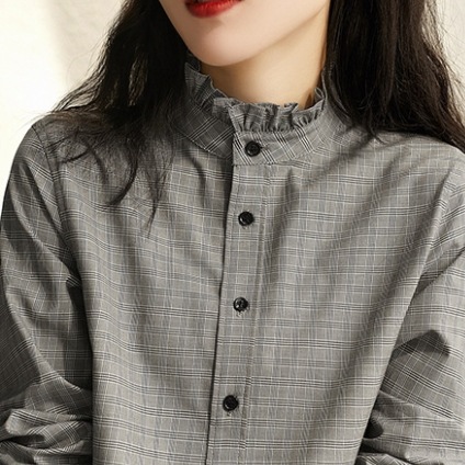 トップス シャツ ブラウス 長袖 ハイネック フリル かわいい 大人可愛い きれいめ 大人 上品 5,111円