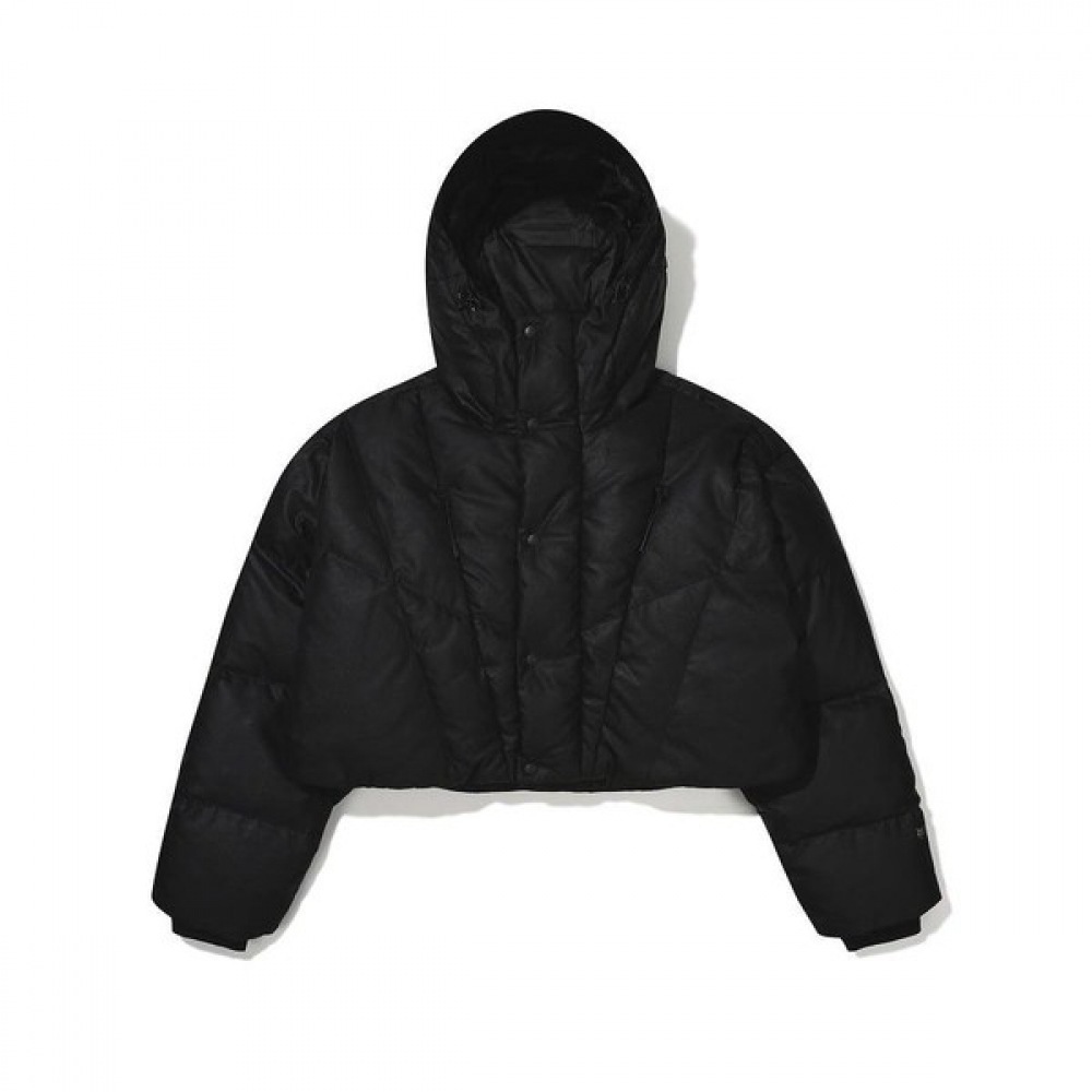 [Bobcat] クロプテッドダウンジャケット-ブラック
