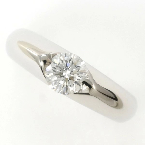 PT900 プラチナ リング 指輪 6号 ダイヤ 0.453 VVS2 鑑定書 ジュエリー 中古