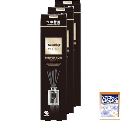 他サイト： サワデー香るスティック 【まとめ買い】サワデー香るSｔｉｃｋつめ替用パルファムノアール 70ml×3個(おまけ付き)部屋用 【 部屋 玄関 に映える ディフューザー 】 ブラック 【Amazon.coの商品画像