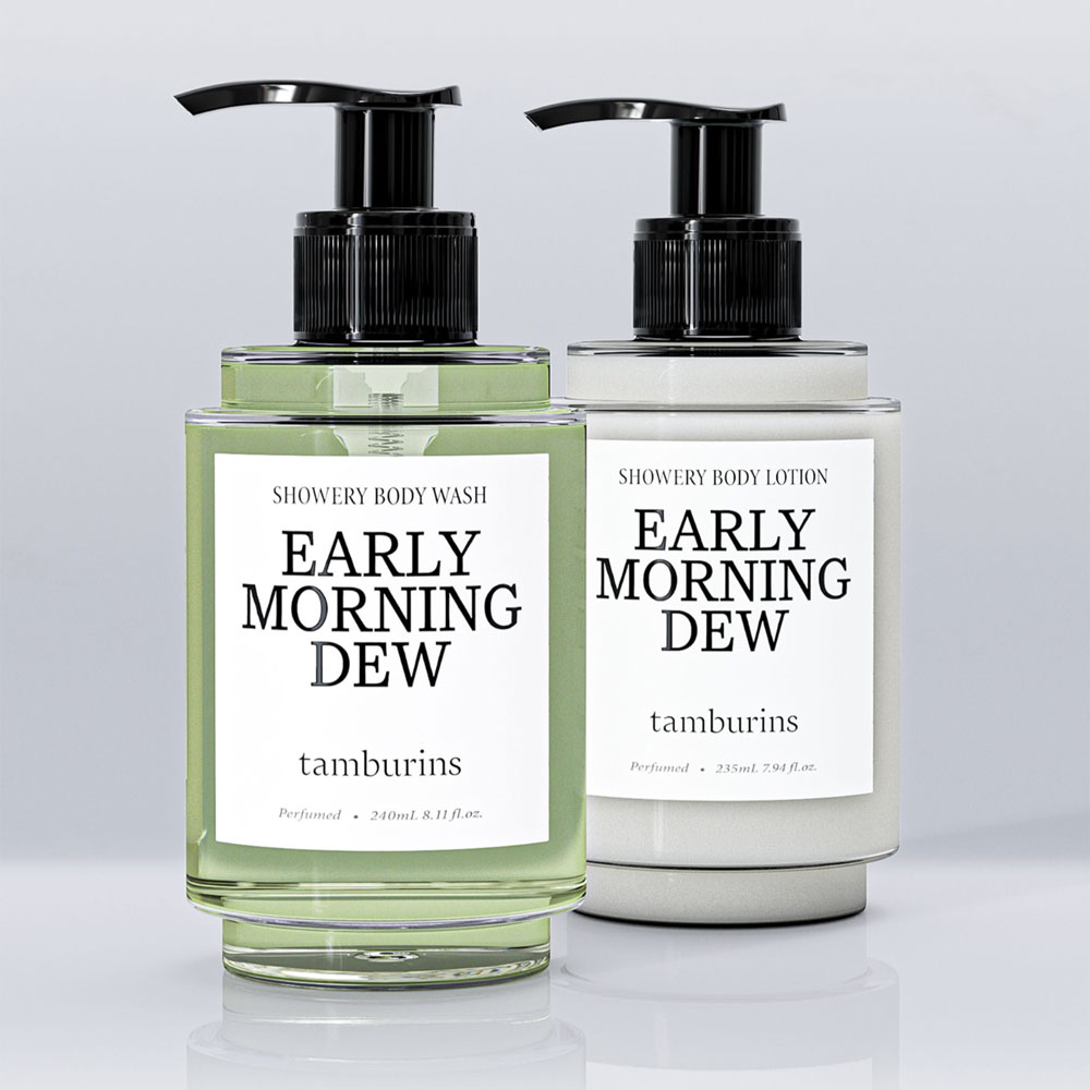 [Tamburins] SHOWERY BODY WASH&LOTION EARLY MORNING DEW
