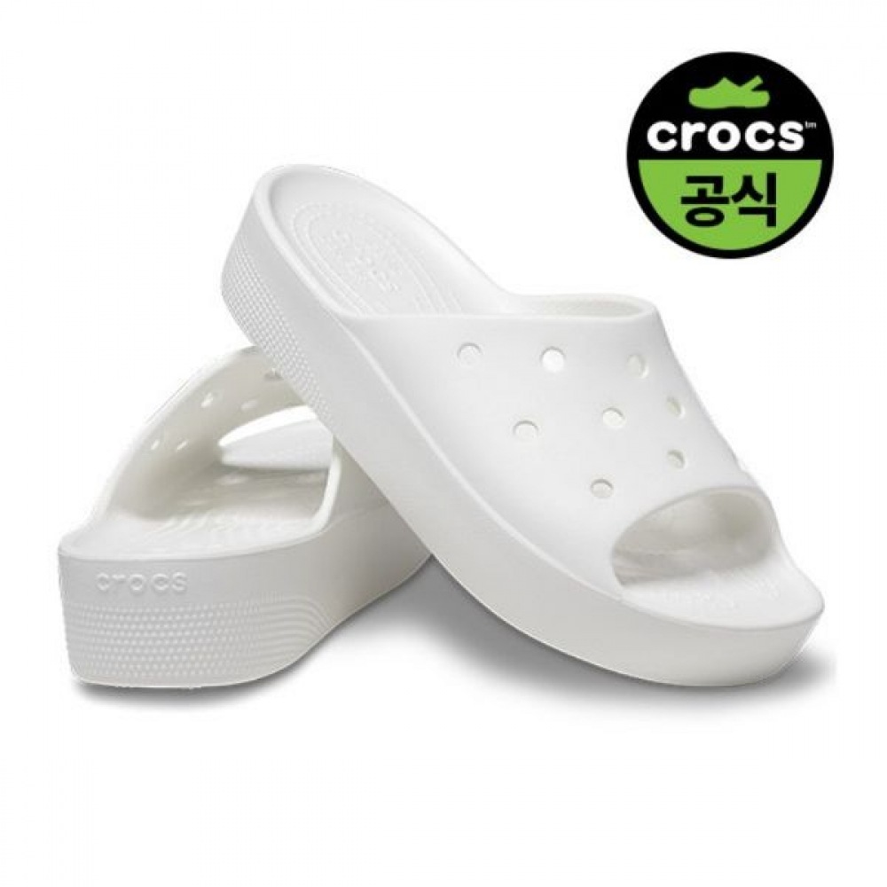[クロックスシューズ] クロックスオフィシャルウィメンズクラシックプラットフォームスライド WT (23SWSL208180)
