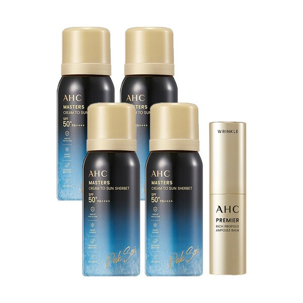 ホームショッピング最新商品マスターズ パク·セリ サンシャーベットクリーム4個+プロポリスアンプルバーム