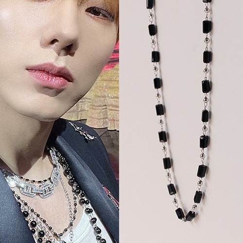 MONSTA X st. ガラスビーズネックレス