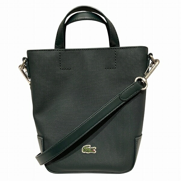 ラコステ 2way ミニ バッグ トートバッグ ショルダーバッグ ユニセックス 【中古】 7,980円