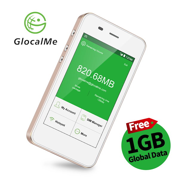 【新品・未使用】GlocalMe G3 モバイルWiFiルーター simフリー