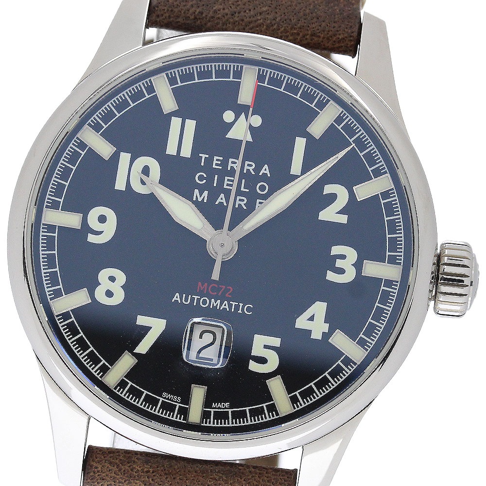 テッラチエロマーレ TERRA CIELO MARE アヴィアトーレ マークII MC-72 デイト 自動巻き メンズ 良品 _953522【中古】