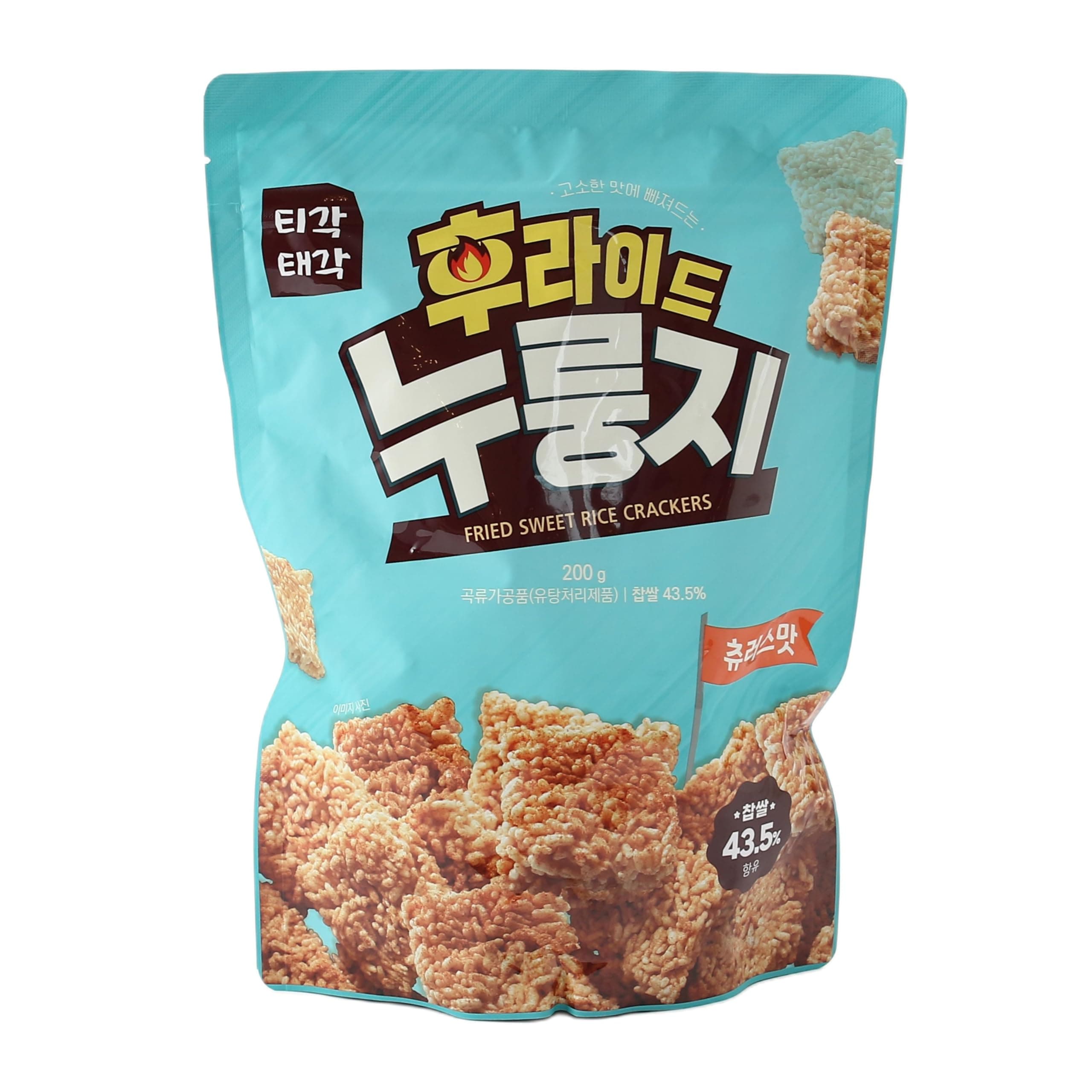 シャイントレーディングフライド お焦げ チュロス 200g×3袋 お菓子 おかし おやつ おこげ お焦げ スナック シナモン味 香ばしい 甘み 韓国菓子 やみつき チャック付き 米菓子