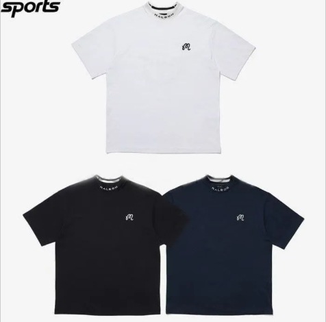 マルボンゴルフ MALBON GOLF 　シャツ　 半袖 モックネック