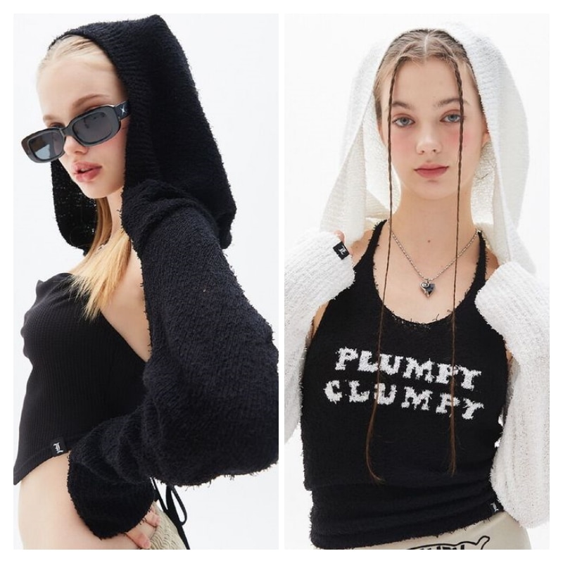 【LUV IS TRUE】 [テヨンIVEリーズ着用] PY HOOD BOLERO : 2COLORS