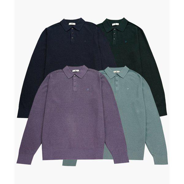 変形組織ポロ型ニット PPKT3351