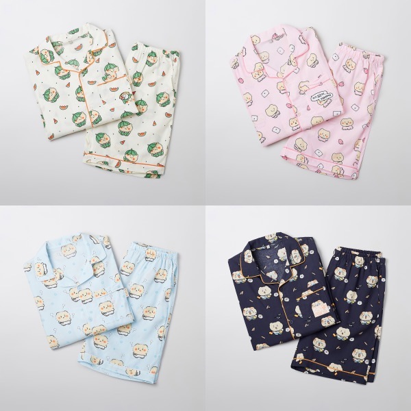 [韓国純正並行輸入] パジャマ 壊れたクマ 壊れた半袖パジャマ