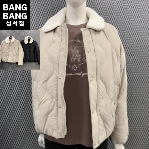 HC04 秋冬 女性 軽量 パディング ジャンパー ファーカラー 取り外し可能 シームレス キルティング ジャンパー NUL (S43289733)