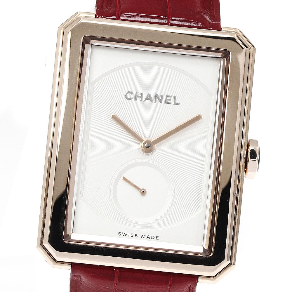 シャネル CHANEL H6589 ボーイフレンド K18PG スモールセコンド 手巻き ボーイズ 美品 _885327【中古】
