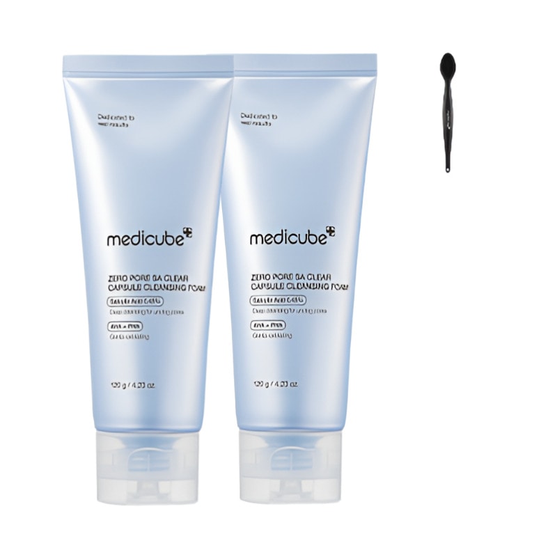 ゼロ毛穴ングカプセルフォームクレンザー1+1/皮脂のつまりを取り除くウォーターピールクレンザーで/120gブラックヘッド皮脂押し出しブラシ贈呈