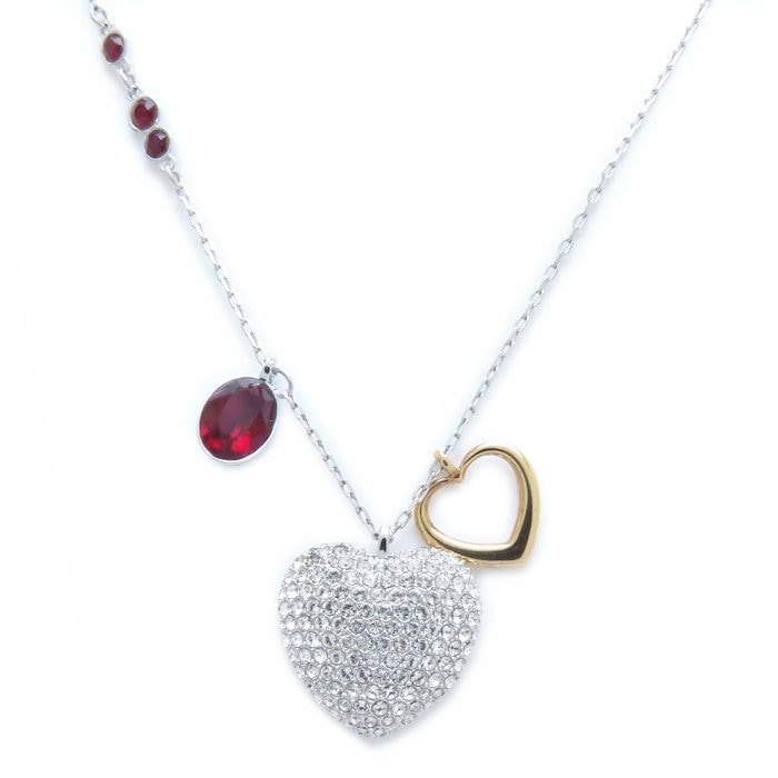 Duo Heart Medium ペンダント ネックレス シルバーメッキ レディース 5169393/294204【中古】