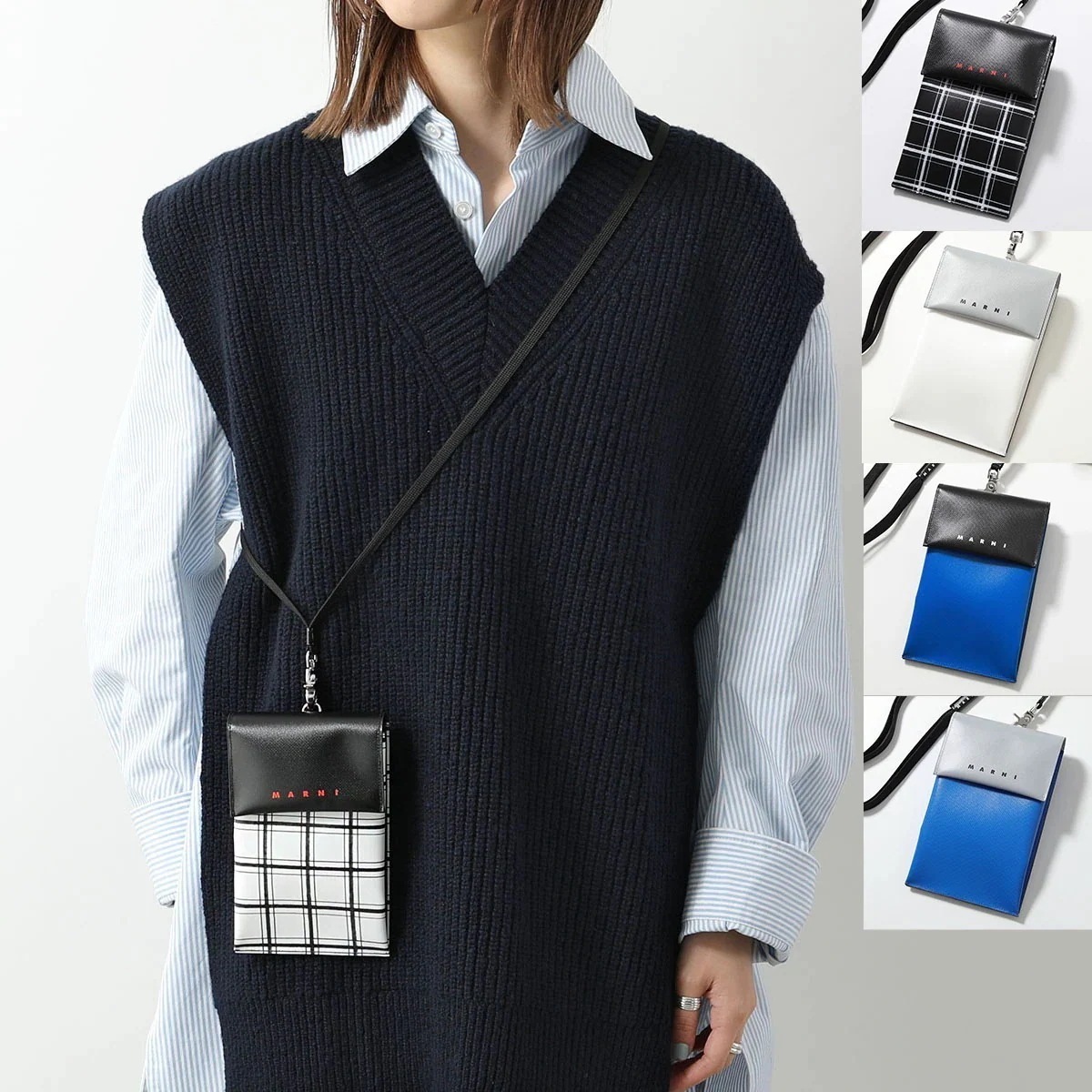 MARNI マルニ フォンケース TRIBECA トライベッカ TEMI0004A6 P6052 TEMI0004A4 P3572 P5769 レディース ネックポーチ ショルダーバッグ クロスボディ