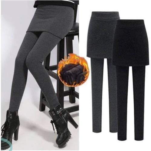 レギンス スカート付きレギンス 裏起毛レギンス レディース レギパン スパッツ タイツ 裏ボアレギンス ロングスカート タイトスカート 偽二枚