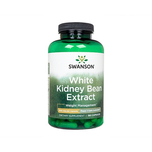 ホワイトキドニービーンエクストラクト 180カプセル 1本 スワンソン Swanson White Kidney Bean Extract 白インゲン豆 国際郵便発送 日時指定不可