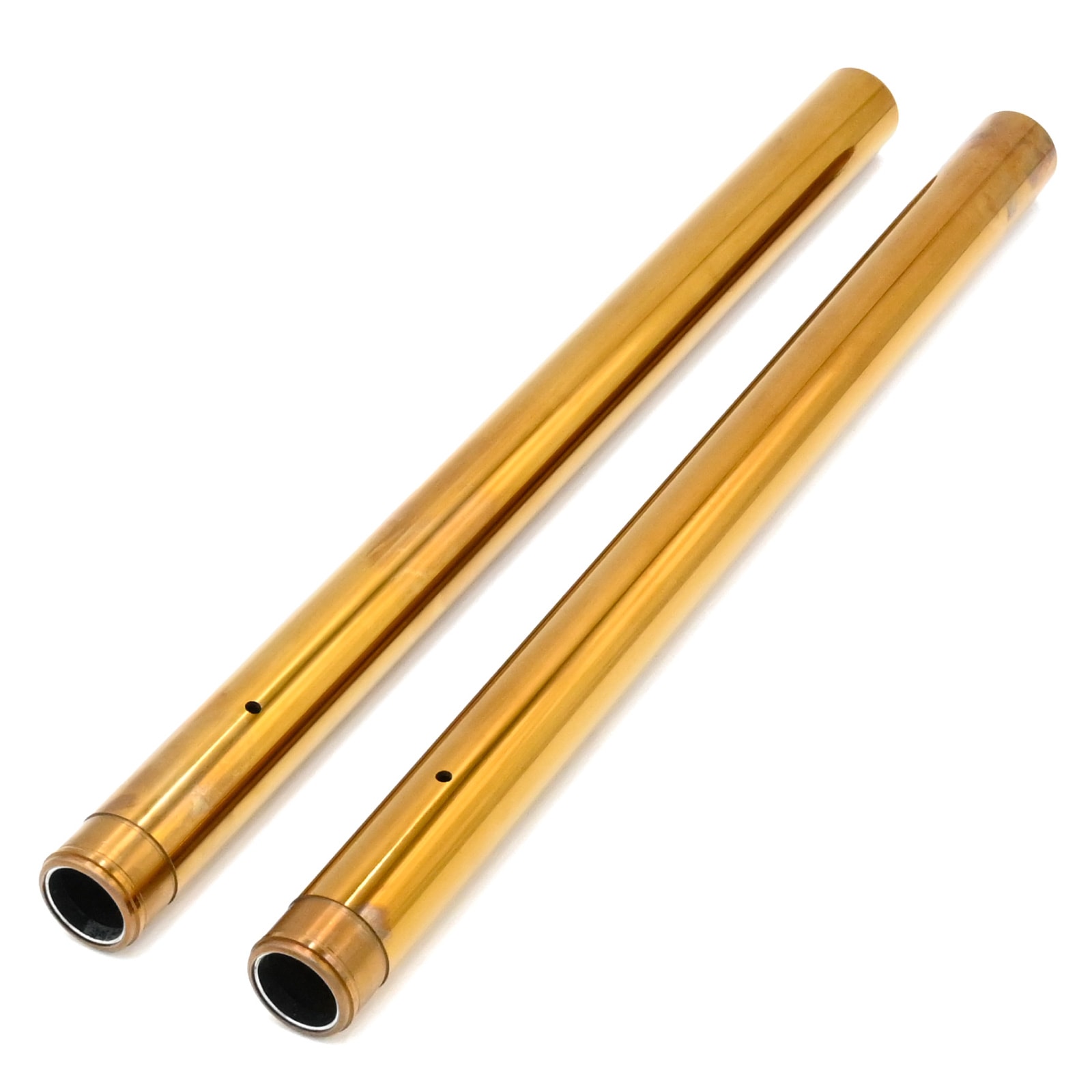 ZRX1100 C1 C2 C3 C4 フロントフォーク インナーチューブパイプ ゴールド 43mm 左右セット Φ43 金属 カスタム パーツ