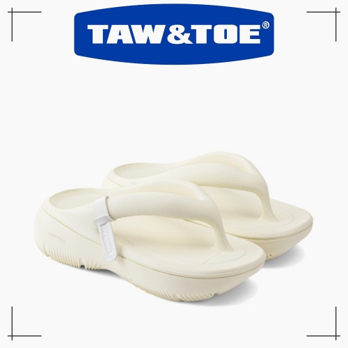 TAW&TOE 正規品 Zerovity Plumpy (Cream) ビーチサンダル 男女兼用