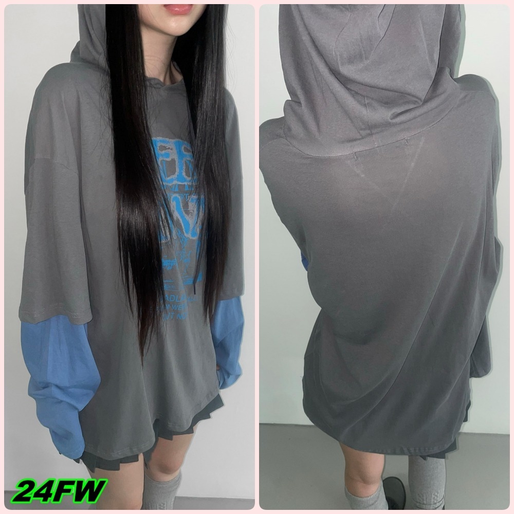 【THEAIRTOWN】24FW mark layer boxxi hood