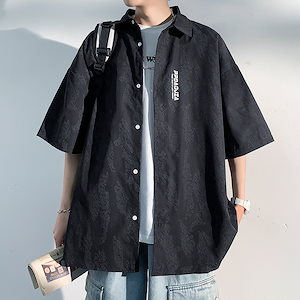 Qoo10] 2色 半袖/長袖 大きいサイズ シャツ