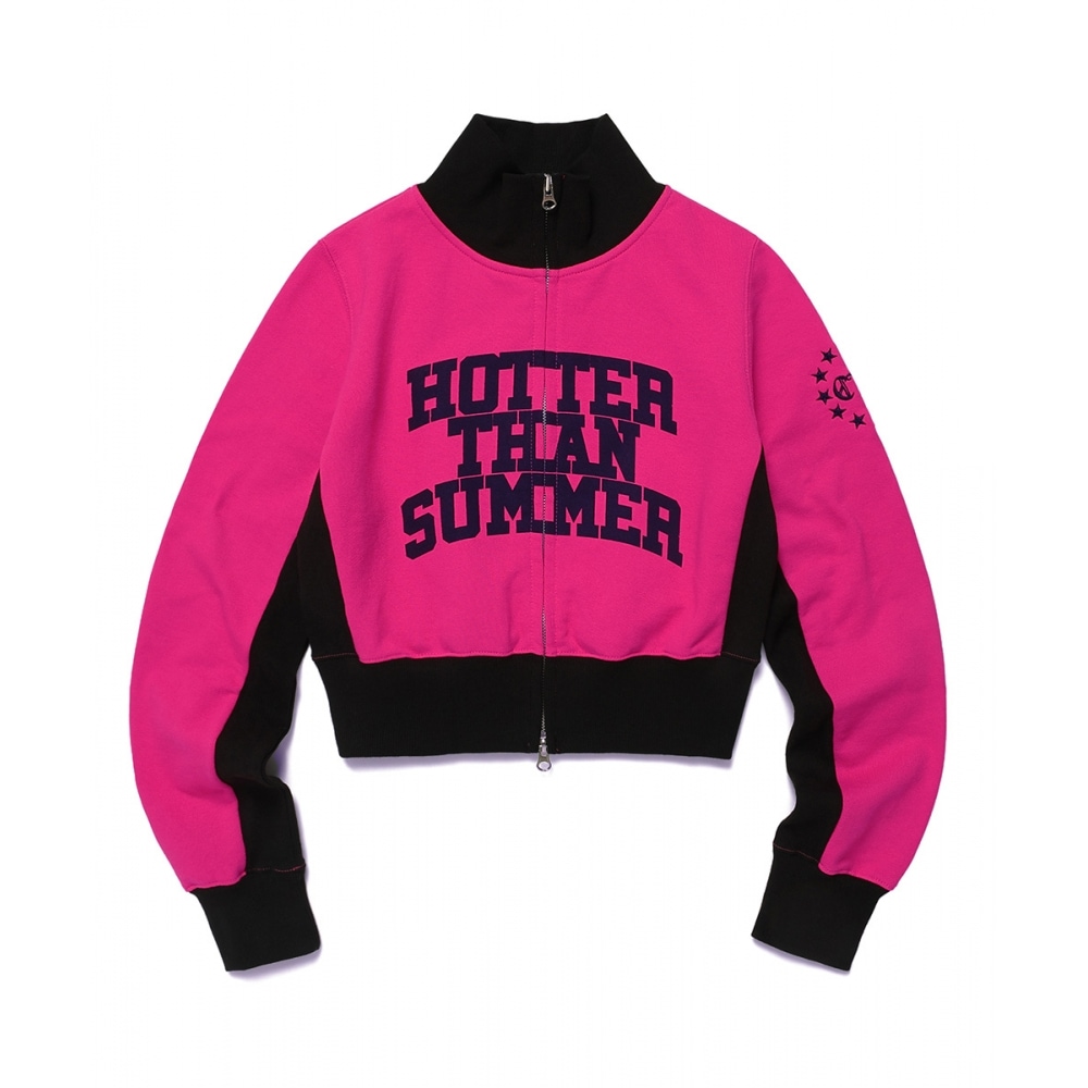 キャビッシュ W HTS トラックジップアップジャケットピンク (CV2DFFM482A)