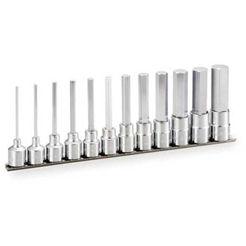 TONE　ロングヘキサゴンソケットセット(ホルダー付) 12pcs　HH412L