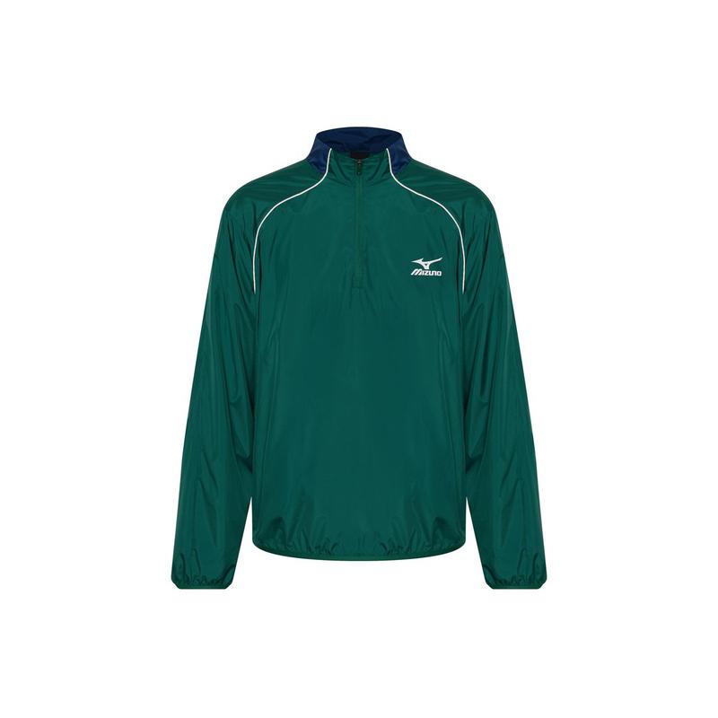 共用ウーブンハーフジップジャケット32YE5A2233 防風 ランニング サッカー デイリー WOVEN HALF ZIP JACKET