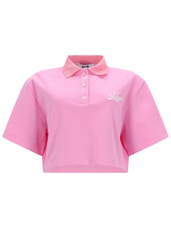 MSGM Women Polo Shirts 4041MDM114 26712612 PINK
