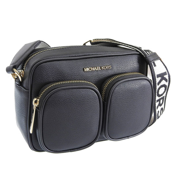 マイケルコース バッグ レディース ショルダーバッグ アウトレット レザー ブラック ジェットセットアイテム ミディアム ポケット クロスボディ アタッチ JET SET ITEM MD PKT XB