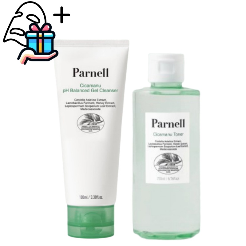 【CICA セット】 シカマヌ ジェル洗顔フォーム 100ml＋シカマヌ 化粧水 200ml セット/オマケ付き/トナー/ニキビケア/シミ消し/韓国コスメ/敏感肌/スキンケア