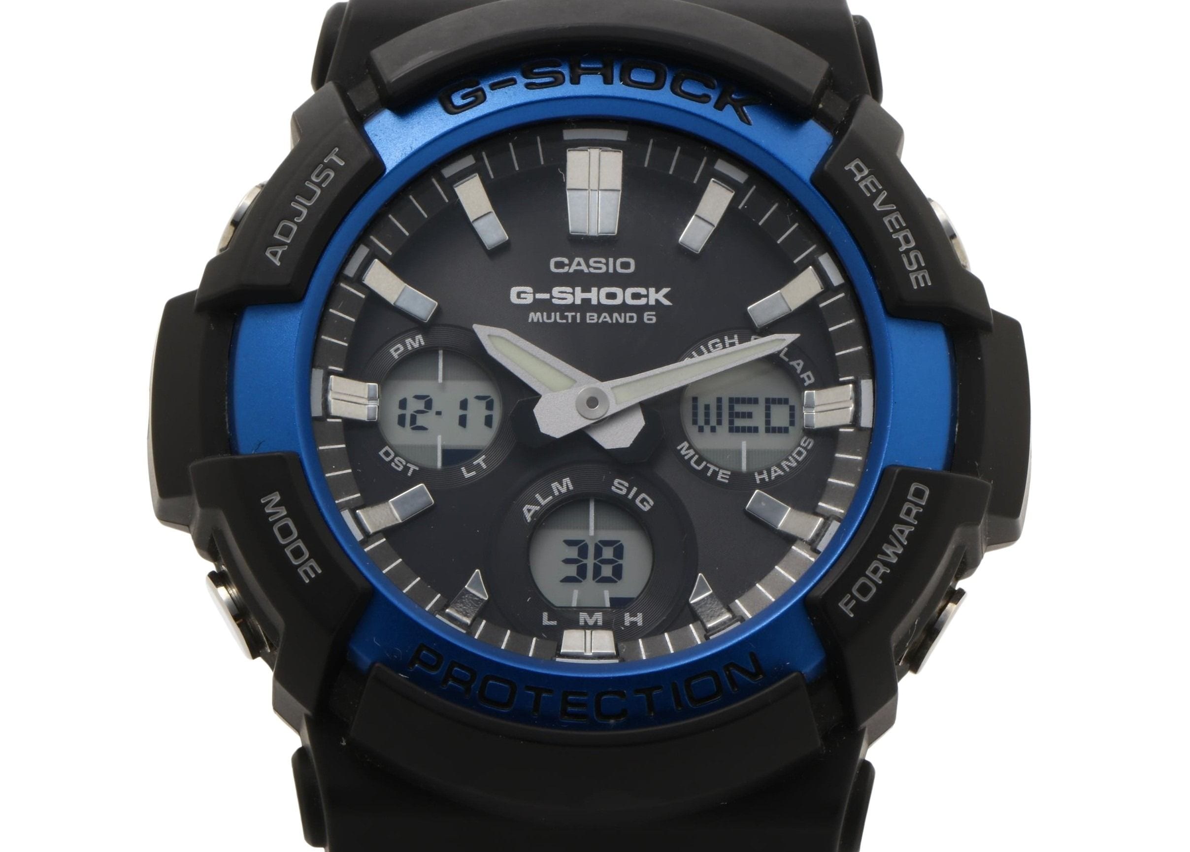 時計 G-SHOCK ANALOG-DIGITAL GAW-100 SERIES 樹脂 アルミ GAW-100B アナデジ ブラック メンズ時計 メンズウォッチ 高級【本物保証】